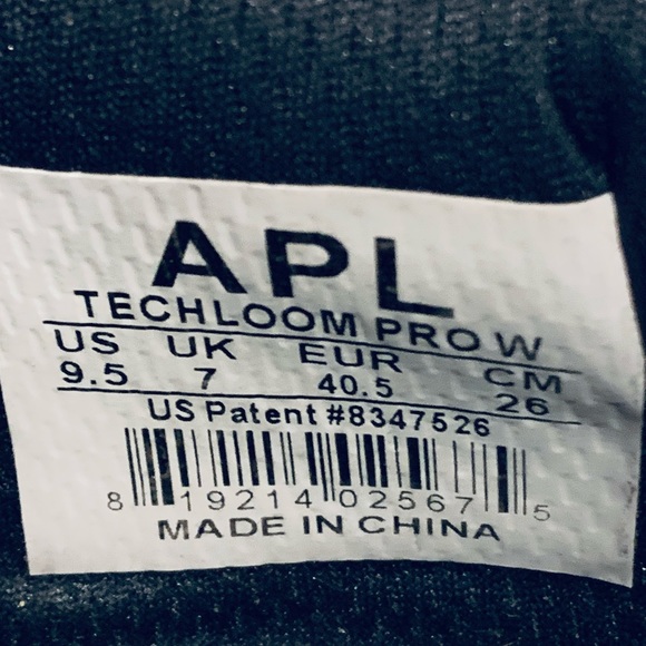 APL Techloom Pro black gray white Sneakers 9.5 - Picture 13 of 13